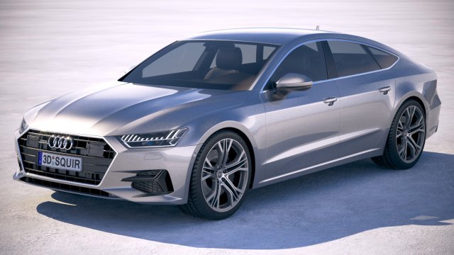 Audi A7 Sportback 2018 Modelo 3D .c4d .max .obj .3ds .fbx .stl .blend