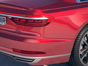 アウディ A8 2018 3Dモデル