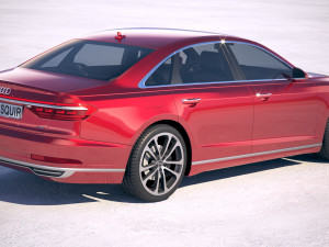 Audi A8 2018 3D Model
