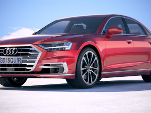 Audi A8 2018 3D Model