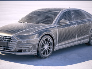 Audi A8 2018 3D Model