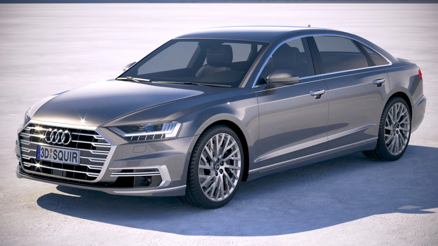 Audi A8L 2018 3D Model .c4d .max .obj .3ds .fbx .stl .blend 