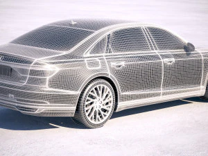 Audi A8L 2018 3D Model