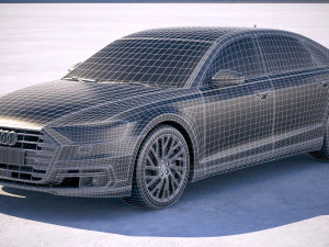 Audi A8L 2018 3D Model