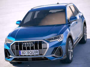 Audi Q3 S-line 2019 Model 3D