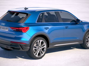 Audi Q3 S-line 2019 Model 3D