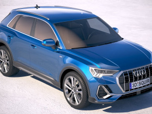 Audi Q3 S-line 2019 Model 3D