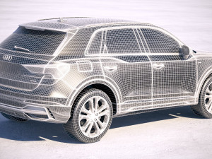 Audi Q3 S-line 2019 Model 3D