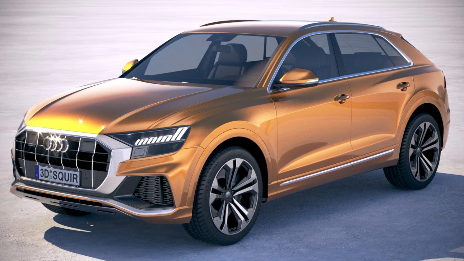 Audi Q8 2019 3D Model .c4d .max .obj .3ds .fbx .stl .blend