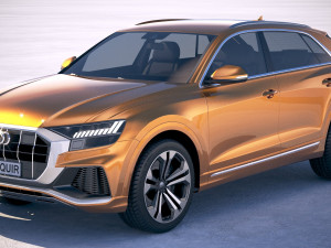 Audi Q8 2019 3D Model
