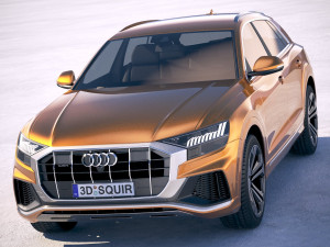 Audi Q8 2019 3D Model