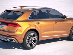 Audi Q8 2019 3D Model