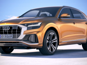 Audi Q8 2019 3D Model