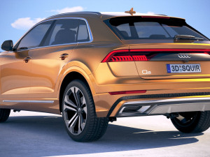 Audi Q8 2019 3D Model