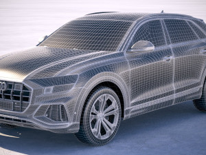 Audi Q8 2019 3D Model