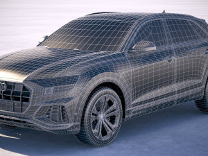 Audi Q8 2019 3D Model