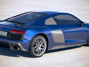 Audi R8 2019 3D मॉडल
