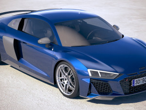 Audi R8 2019 3D मॉडल