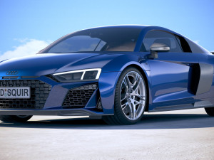 Audi R8 2019 3D मॉडल