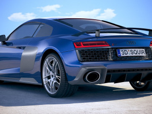 Audi R8 2019 3D मॉडल