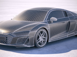 Audi R8 2019 3D मॉडल