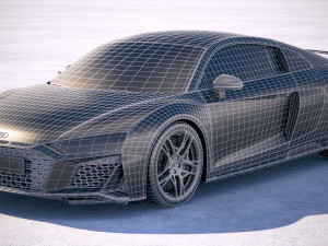 Audi R8 2019 3D मॉडल