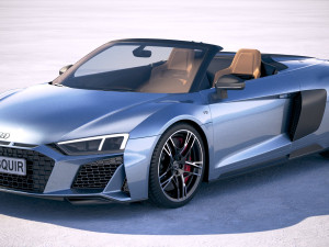 Audi R8 Spyder 2019 3D Model