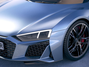 Audi R8 Spyder 2019 Modello 3D