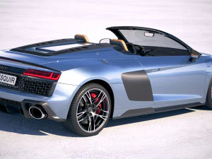 Audi R8 Spyder 2019 3D Model