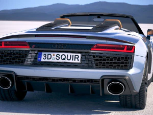 Audi R8 Spyder 2019 3D Model