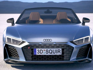 Audi R8 Spyder 2019 3D Model