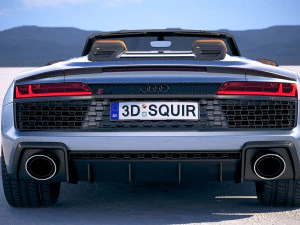 Audi R8 Spyder 2019 3D Model