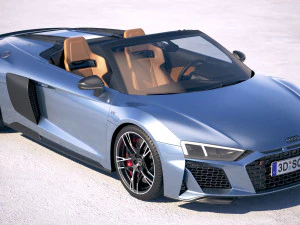 Audi R8 Spyder 2019 3D Model
