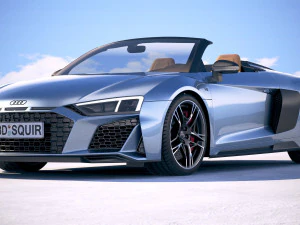 Audi R8 Spyder 2019 3D Model