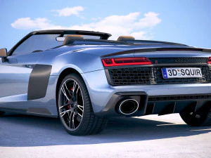 Audi R8 Spyder 2019 3D Model