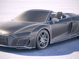 Audi R8 Spyder 2019 Modello 3D