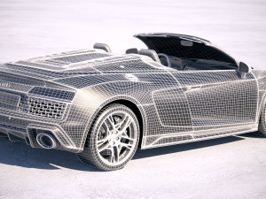 Audi R8 Spyder 2019 Modello 3D