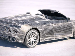 Audi R8 Spyder 2019 3D Model