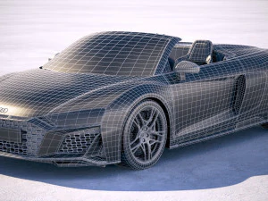 Audi R8 Spyder 2019 3D Model