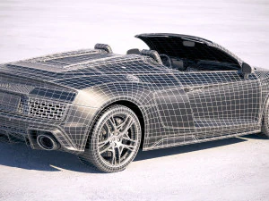 Audi R8 Spyder 2019 3D Model