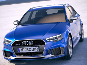 Audi RS3 Sportback 2018 Modelo 3D