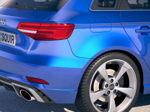 Audi RS3 Sportback 2018 Modelo 3D