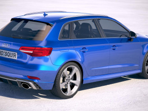 Audi RS3 Sportback 2018 Modelo 3D