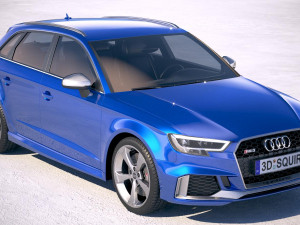 Audi RS3 Sportback 2018 Modelo 3D