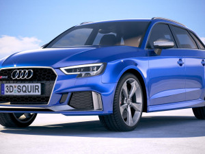Audi RS3 Sportback 2018 Modelo 3D