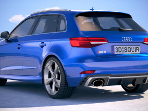 Audi RS3 Sportback 2018 Modelo 3D