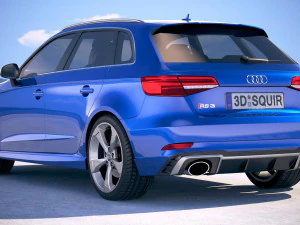 Audi RS3 Sportback 2018 3D Model