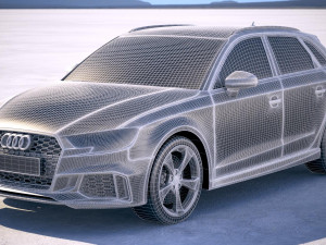 Audi RS3 Sportback 2018 Modelo 3D