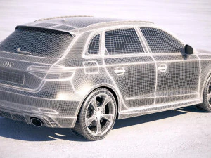 Audi RS3 Sportback 2018 3D Model