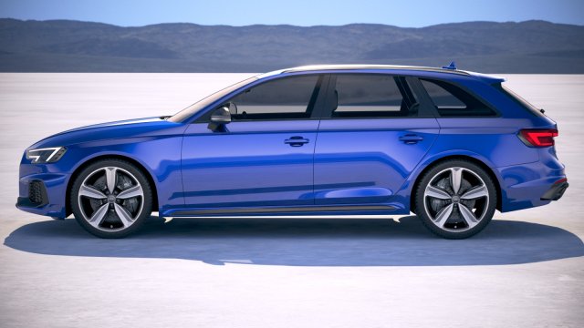 audi rs4 avant 2018 3D in 3DExport